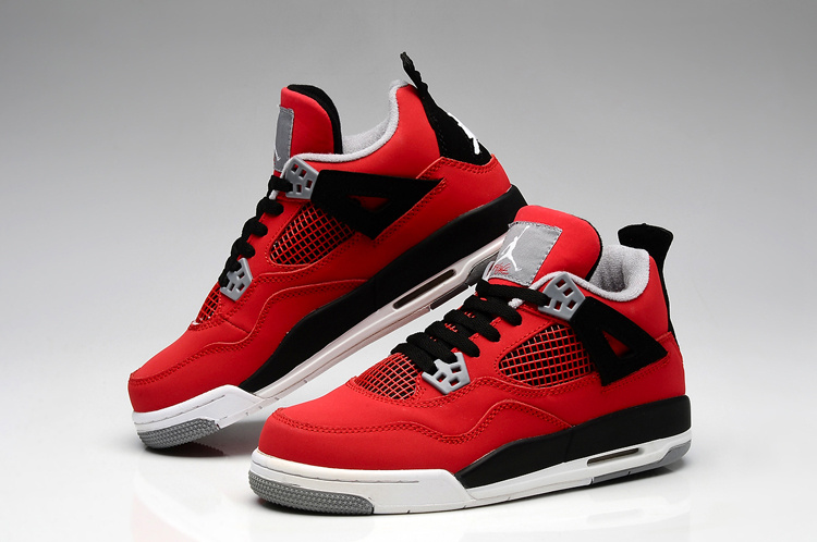 Air Jordan 4 Women Shoes Red/Black Online